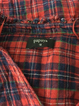 Papaya flanelowa bluzka w kratę 3XL *PWD55*