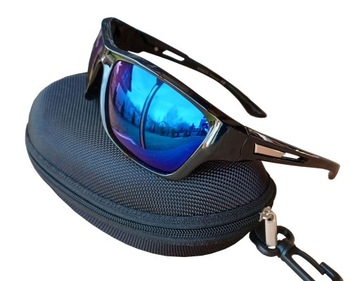 OKULARY POLARYZACYJNE SPORTOWE NA ROWER UV400 ETUI