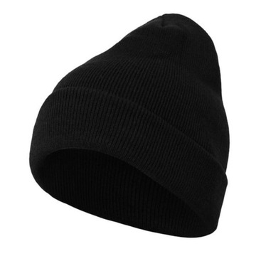 Gruba czapka zimowa BEANIE ciepła dwuwarstwowa