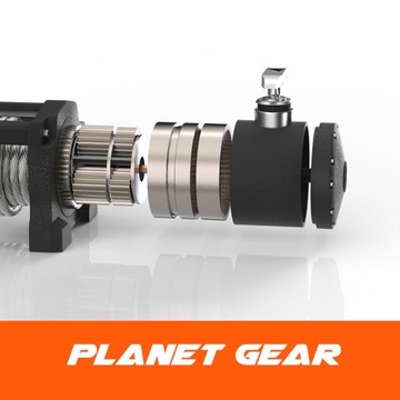 WYCIĄGARKA DO LAWET X-BULL 13000 SYNTETYK 5,9T 12V