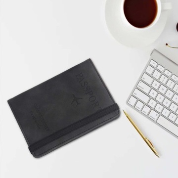 RFID-кошелек с блокирующим органайзером для документов, чехол-держатель, оранжевый дорожный кошелек