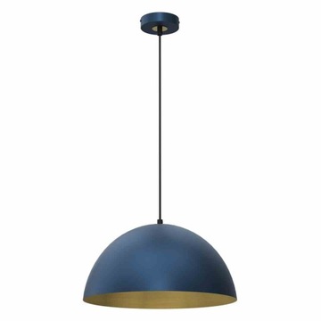 Lampa wisząca BETA niebieska / złota 35 cm E27