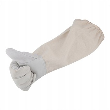 Кожаные перчатки для пчеловодства на резинке XXXL.