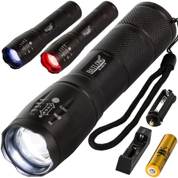 LATARKA TAKTYCZNA BAILONG ZOOM CREE LED T6 Q3 UV WOJSKOWA MOCNA ALUMINIOWA