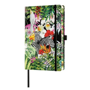 Notes notatnik włoski Castelli Milano A5 COCKATIEL Zebras w linie, prezent