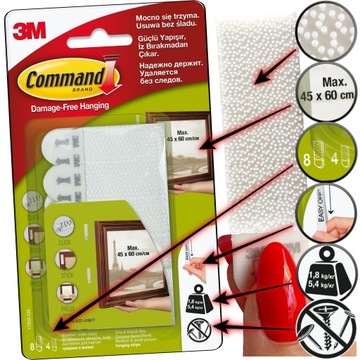 COMMAND 3M TURPLES 8 НАБОРОВ СРЕДНИХ +4 НАБОРА МАЛЕНЬКИХ 17203