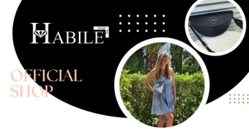 Дизайнерская сумка HABILE цвета хаки с зелеными листьями