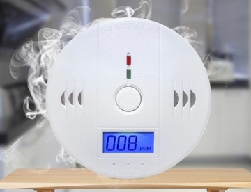 ЖК-ДАТЧИК ДЫМА УГАРНОГО ГАЗА БЕСПРОВОДНОЙ ДЕТЕКТОР ДЕТЕКТОР