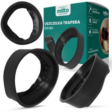 Резиновая прокладка Trapper 160 мм Сливное кольцо Переходники Трубы Унитазы GQ