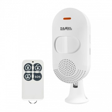 Mini alarm z pilotem ZAM-400 z wbudowaną syreną