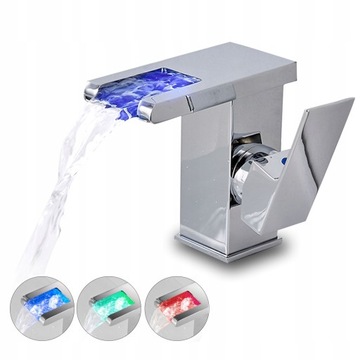 Bateria umywalkowa stojąca chrom