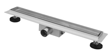 ЛИНЕЙНЫЙ СЛИВ НАПОЛЬНЫЙ ДУШ 100 СМ низкий, ПОЛНЫЙ слив 2в1