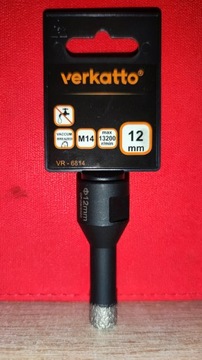 Diamentowa otwornica Verkatto 12 mm M14