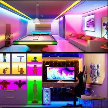 10-метровая цифровая светодиодная лента COB RGB с пикселями WS2811, источник питания для дистанционного управления музыкой