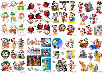 РОЖДЕСТВЕНСКИЕ НАКЛЕЙКИ на подарки День Святого Николая для детей РОЖДЕСТВЕНСКИЕ выкройки