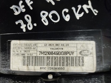 PŘÍSTROJOVÁ DESKA LAND ROVER DEFENDER 2.2 2.4 TDCI 7H1210849BG 7H12-10849-BG 2007-14