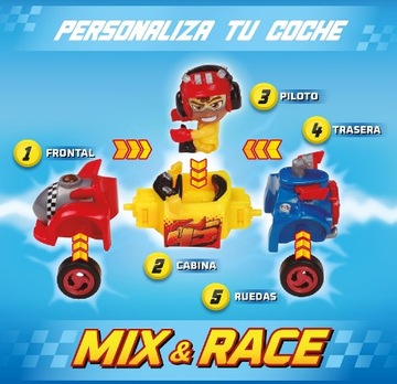 T-Racers VI Light Speed ​​Car & Racer — коробка, 8 шт.