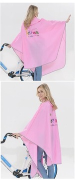Safe reflective edge Bicycle Raincoat Rain Coat Poncho Hooded Windproof