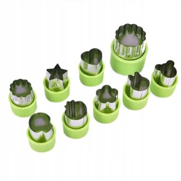 10 шт. РЕЗКИ ДЛЯ ОВОЩЕЙ, ФРУКТОВ, ЦВЕТНЫЕ ФОРМОВКИ