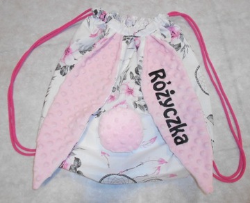 Сумка/рюкзак для обуви НАЗВАНИЕ ВЫШИВКИ Ушки кролика