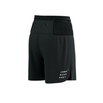 COMPRESSPORT TRAIL RACING 2-IN-1 SHORT черные беговые шорты XL