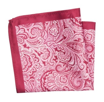 Elegancka Męska Poszetka Wzór Paisley Łezki Alties