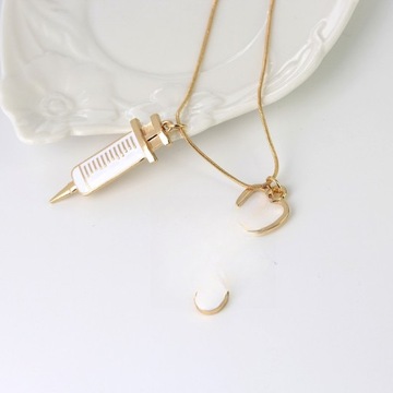 STETOSKOP NASZYJNIK ŁAŃCUSZEK ZAWIESZKA PREZENT ZDROWIE