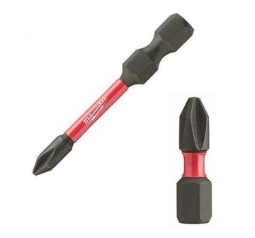 MILWAUKEE KOŃCÓWKA PH3 x 25mm/ 2szt. SHOCKWAVE uniwersalny