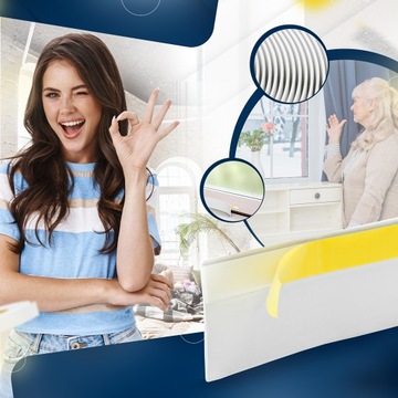 Listwa Maskująca okienna Płaskownik Biała 30mm PCV 5mb taśma wykończeniowa