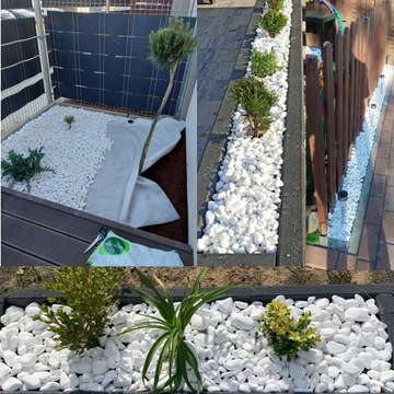 KAMIEŃ OZDOBNY OTOCZAK BIAŁY THASSOS GRECKI NATURALNY PIĘKNY 3-6 CM 1000 KG