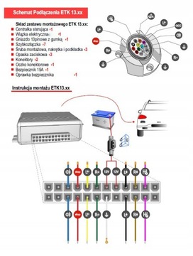 МОДУЛЬ 13 PIN + ЖГУТ ПРОВОДОВ OPEL SIGNUM ДЛЯ БУКСИРОВОЧНОГО КРЮКА