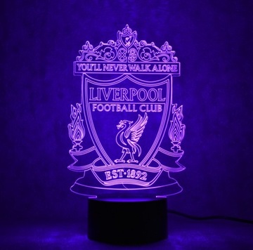 3D светодиодный ночник FC LIVERPOOL BALL, USB-кабель