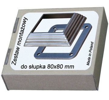 Zestaw montażowy do słupka 80x80, Marka Maskownica