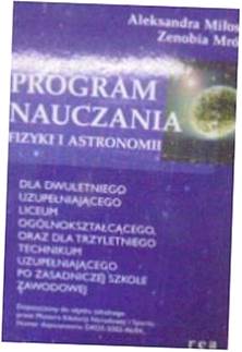 Program nauczana fizyki i astronomia - A. Miłosz