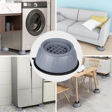 ПОДКЛАДКИ КОВРИКИ ДЛЯ СТИРАЛЬНОЙ МАШИНЫ ПОСУДОМОЕЧНАЯ МАШИНА, ПРОТИВСКОЛЬЗЯЩИЕ, ПРОТИВОШОКОВЫЕ, РЕЗИНОВЫЕ 4 шт.