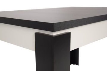 СОВРЕМЕННЫЙ комплект стол и 6 стульев для гостиной, черный