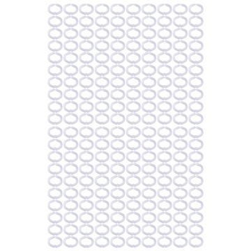 200 шт., пластиковые пряжки с куриным клювом из полипропилена