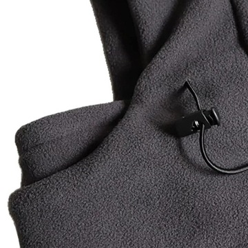 ШАПКА-БАЛАКЛАВА, ТЕПЛАЯ, ПЛОТНАЯ, КАПЮШОН, ЗИМНЯЯ ДЫМОХОД, ЧЕРНАЯ