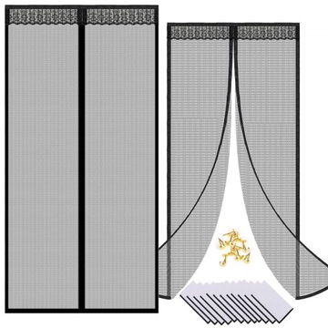 МОСКИТНАЯ СЕТКА ДЛЯ БАЛКОНОВ ТЕРРАСНЫХ ДВЕРЕЙ, МАГНИТНАЯ СЕТКА 100x210см STRONG