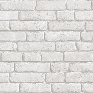 Tapeta 3D biały szary cegła mur loft zmywalna