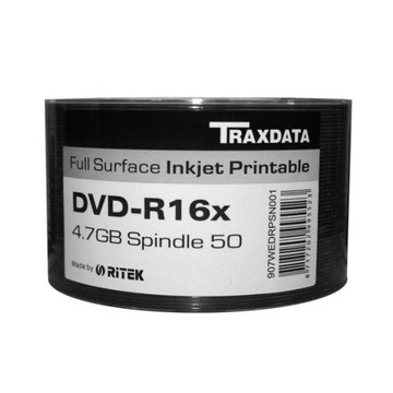 TRAXDATA DVD-R 4,7 GB 16X białe (50 szt.)