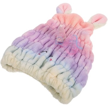 КУПКА-ТЮРБАН «ЕДИНОРОГ» ДЛЯ СУШКИ ВОЛОС МЕДВЕДЬ ИЗ МИКРОФИБРЫ