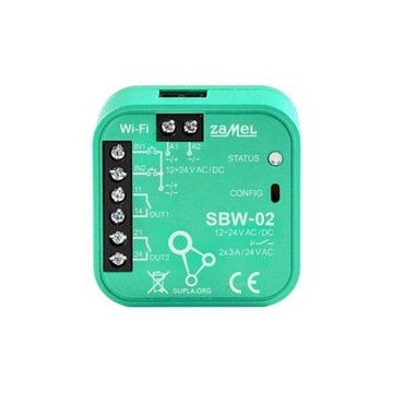 STEROWNIK BRAMOWY Zamel Supla WIFI SBW-02 - 2-KANAŁOWY interfejs Wi-Fi