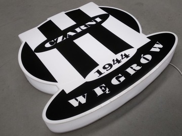 Светодиодный рекламный короб из оргстекла, 50 см.