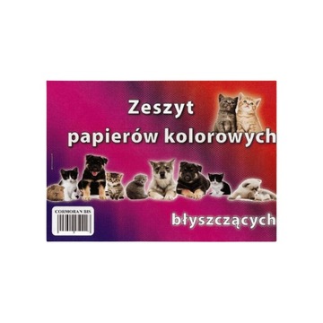 Zeszyt papierów kolorowych A5 Kredowy błyszczący Mix wzorów dla dzieci