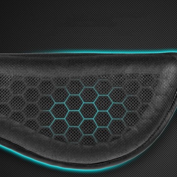 УНИВЕРСАЛЬНАЯ ПОДУШКА СИДЕНЬЯ С 3D СЕТКОЙ, ПОГЛОЩЕНИЕ УДАРА, ЧЕРНАЯ