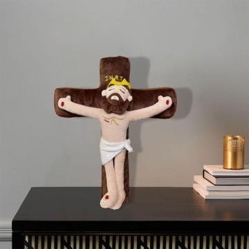 Плюшевая кукла, декоративный декор для спальни, гостиной, забавный 28x11x38 см, Иисус