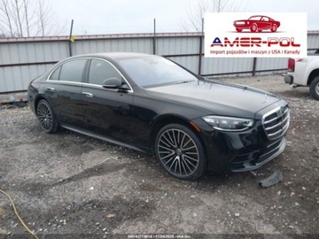 Mercedes Klasa S W223/V223 2022 Mercedes-Benz Klasa S 2022r., 4x4, 4.0L 4.0 Hybryda 496KM