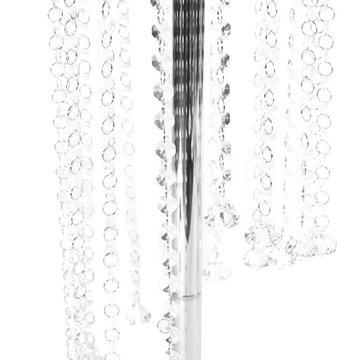 ХРУСТАЛЬНАЯ ПОДСТАВКА ДЛЯ ЦВЕТОВ, 2 ШТ. 70 СМ, СЕРЕБРЯНАЯ