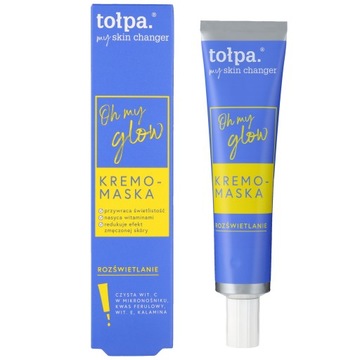 TOŁPA My Skin Changer Kremo-maska do twarzy Oh My Glow - rozświetlanie 40 m